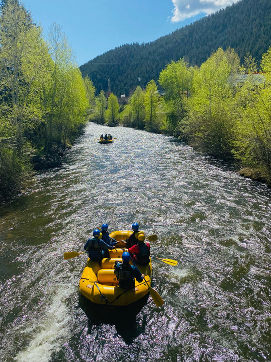 Rafting in Clear Creek Idaho Springs near the Uplift Inn Motel Outdoor Activities 