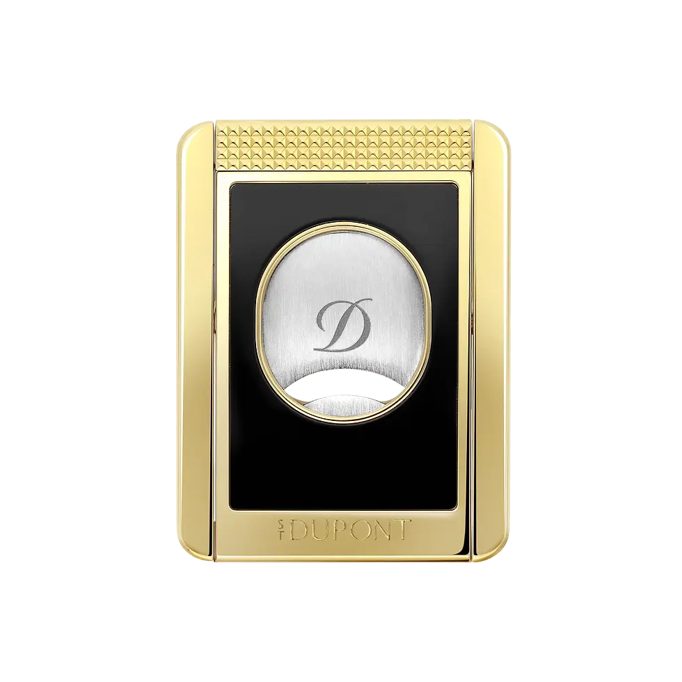 CIGAR CUTTER STAND BLACK GOLD