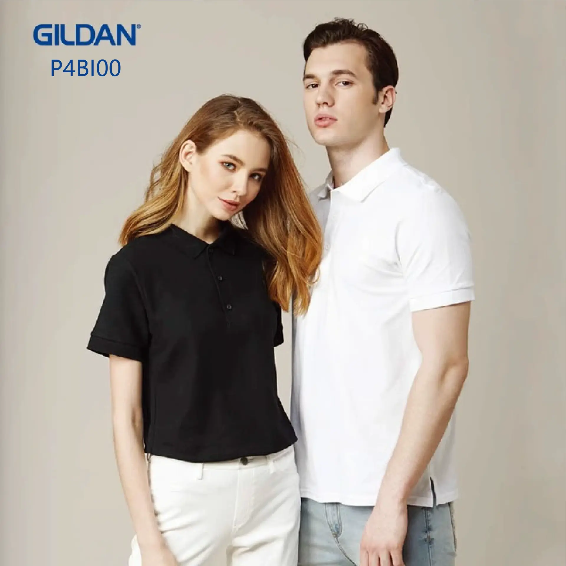 Custom Gildan P4BI00 quick dry polo wholesale 155gsm