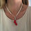 Miniatura: Collar Silver Coral Howlita