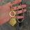Miniatura: Collar Gold Cuarzo Turmalinado Gota Turca