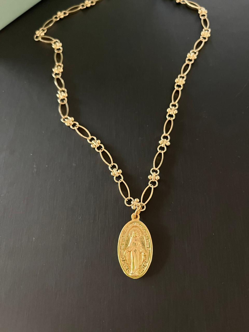 Miniatura: Collar Gold Virgen de los Rayos