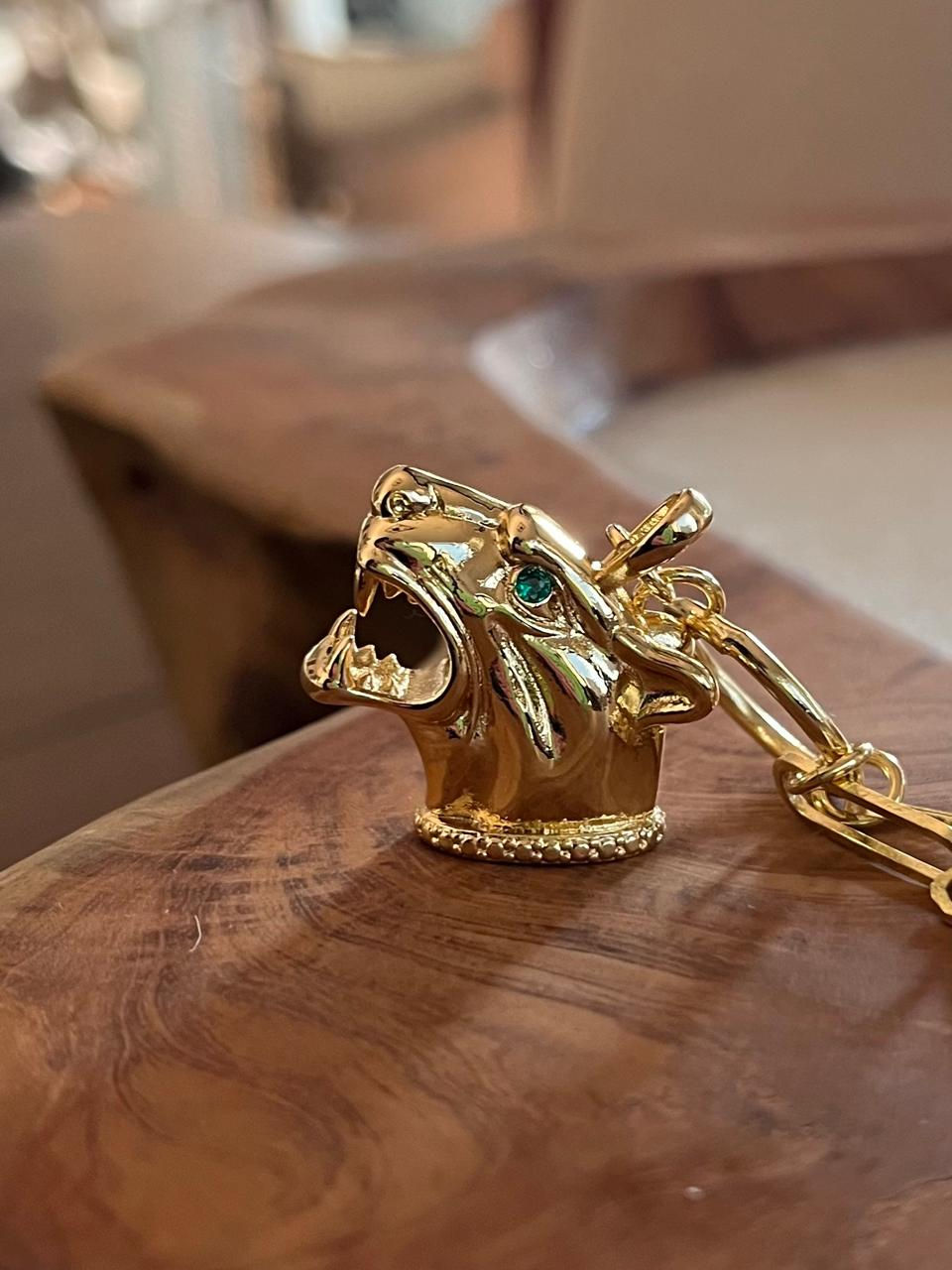 Collar Gold Pantera 3D