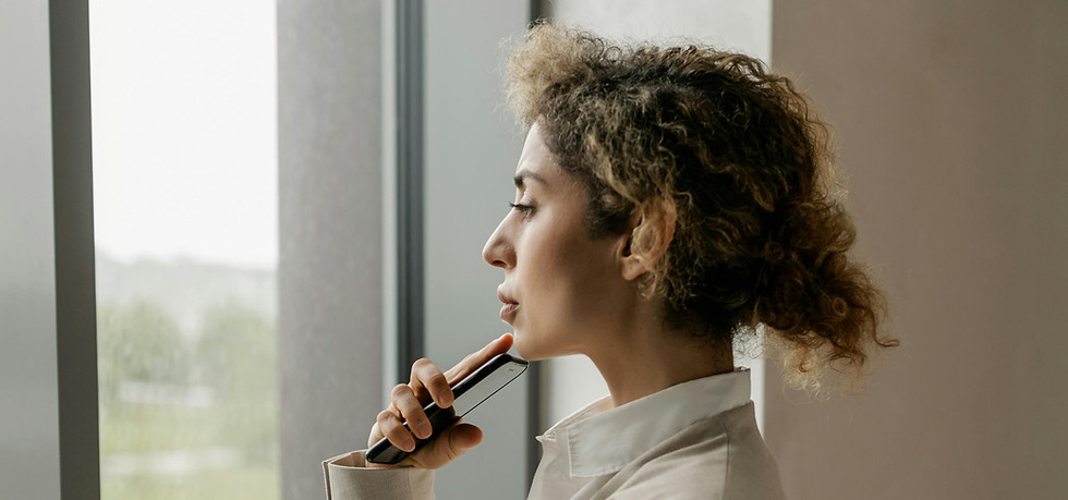 Two people talking during a counselling session