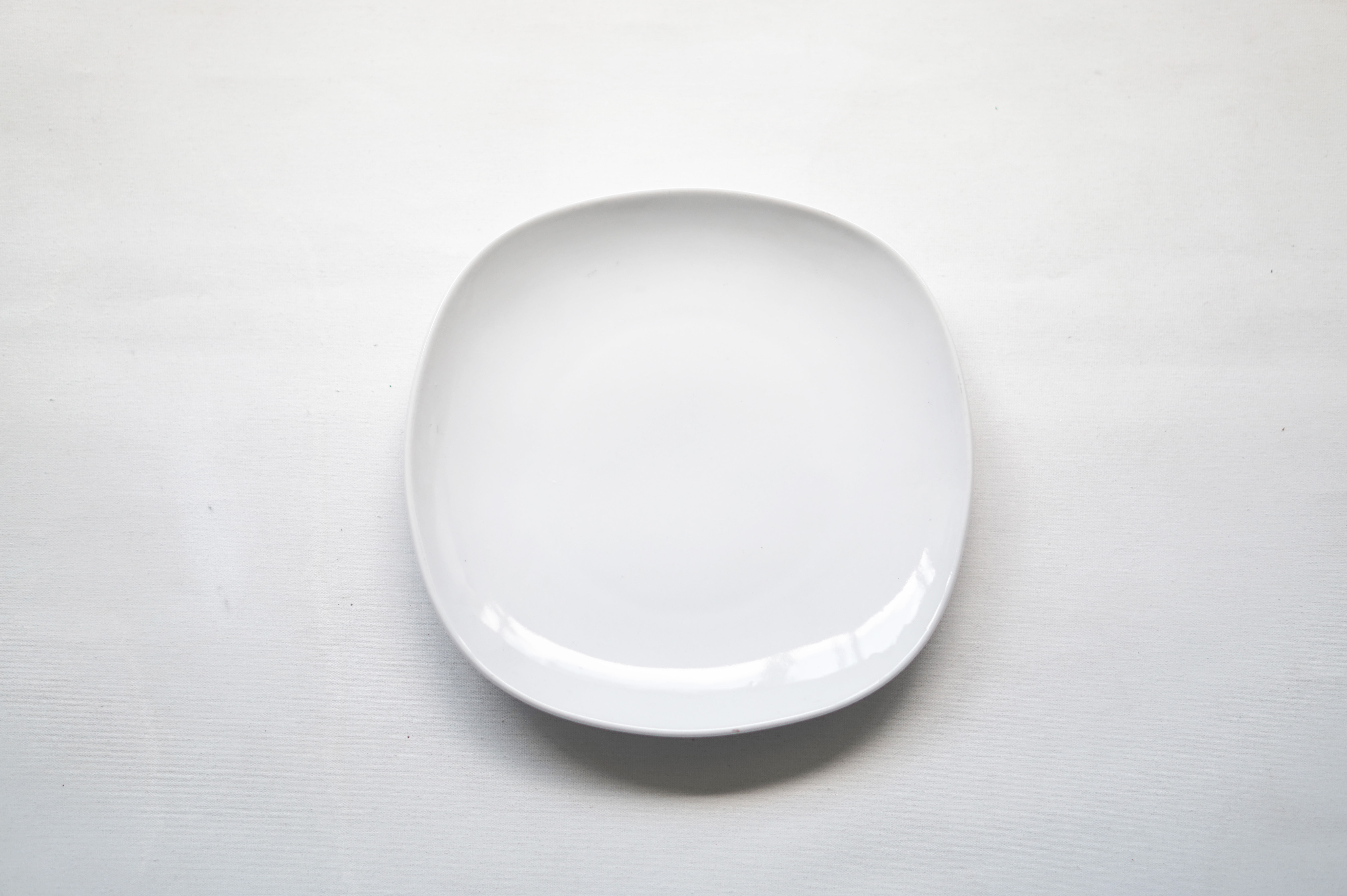 PLATO LOZA MEDIANO BLANCO CUADRADO