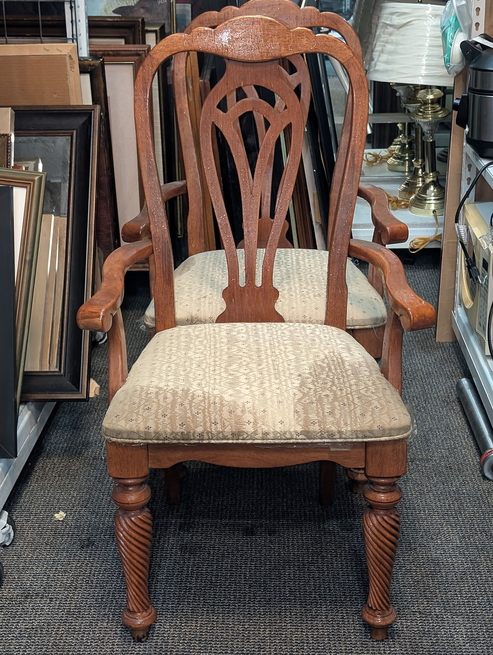 Thumbnail: Cherry Transitional Style Dinning Chair #1-6
