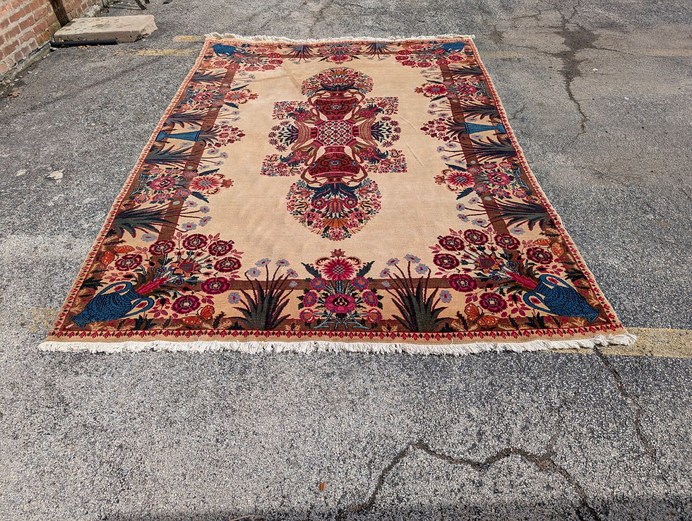 Thumbnail: Large Oriental Rug Sz 122" x 85"