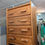 Thumbnail: Vintage Pine 4 Drawer Chest Dresser 