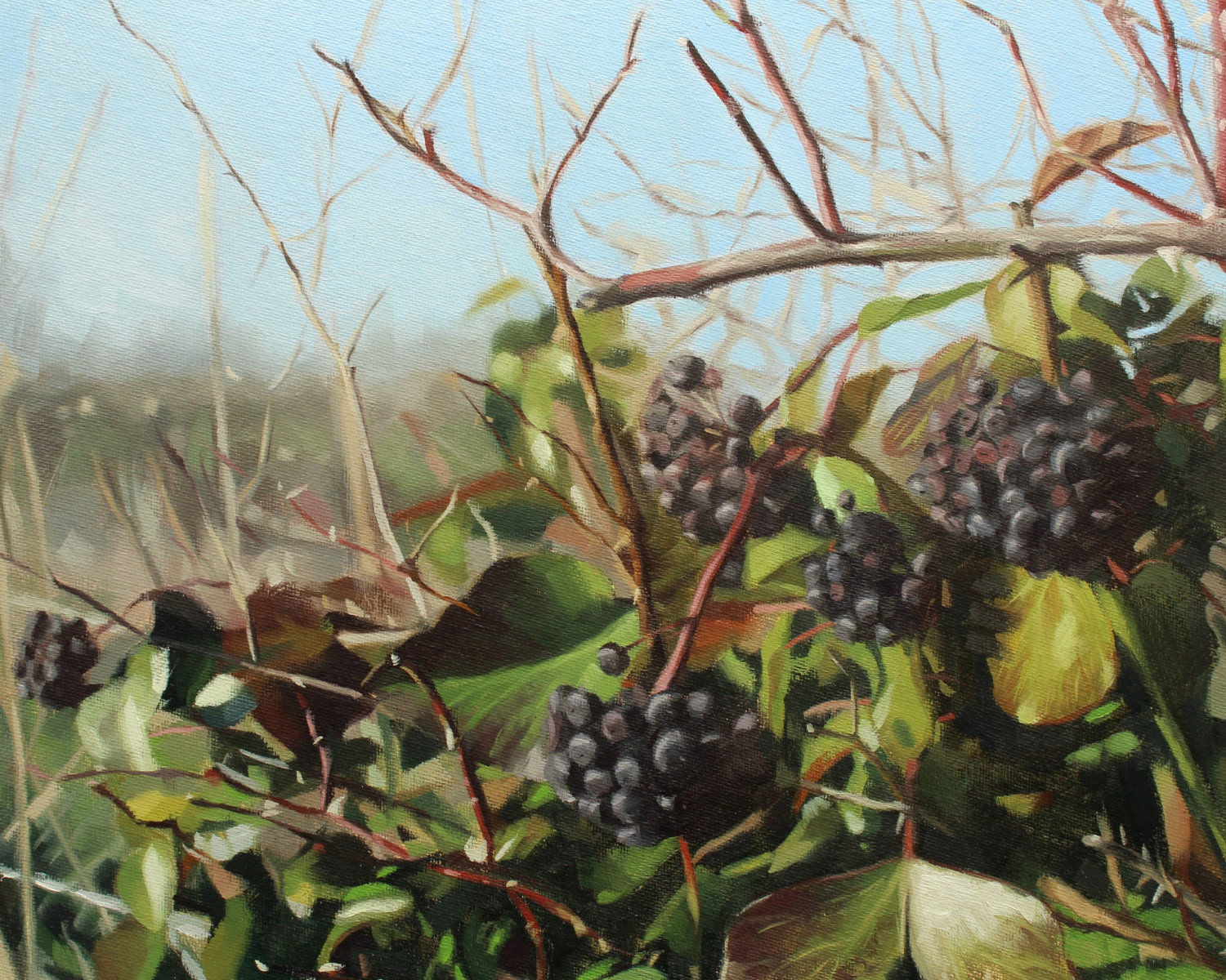 Ivy Oil Painting