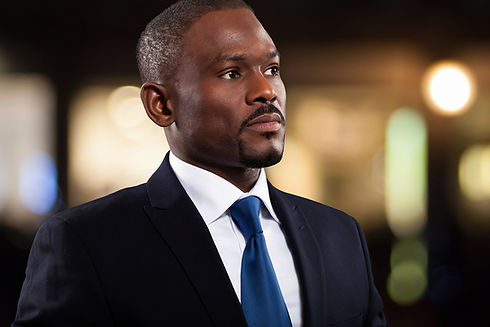 Businessman Looking into Distance