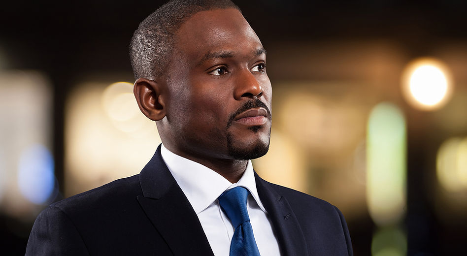 Businessman Looking into Distance