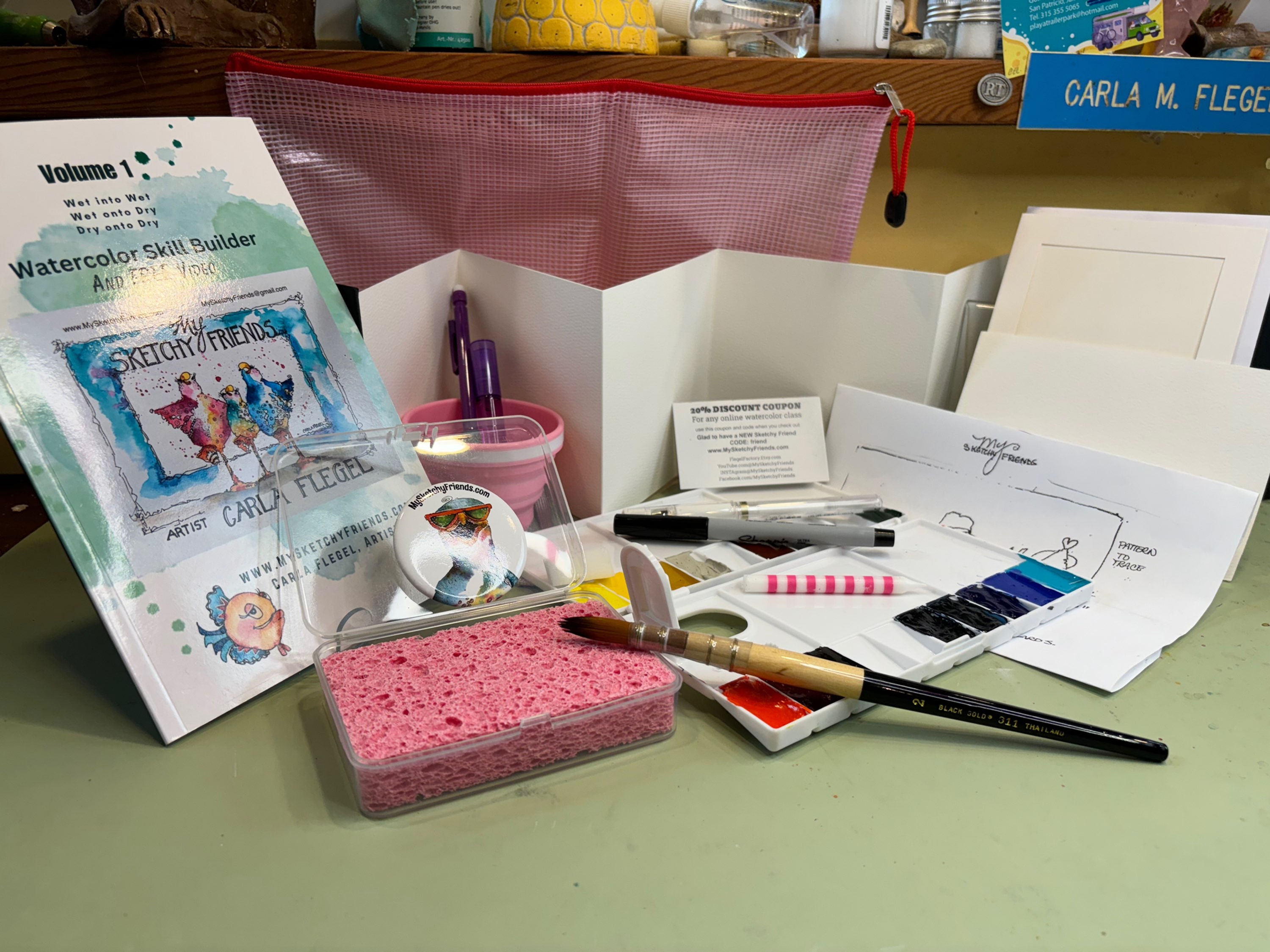 Watercolour paint kit for sale