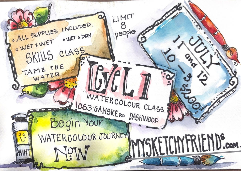 LEVEL 1 WATERCOLOUR July 11 & 12