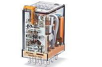 Finder 55 Series 14 Pin 4 Pole Relays with Test Facility & LED (AC)