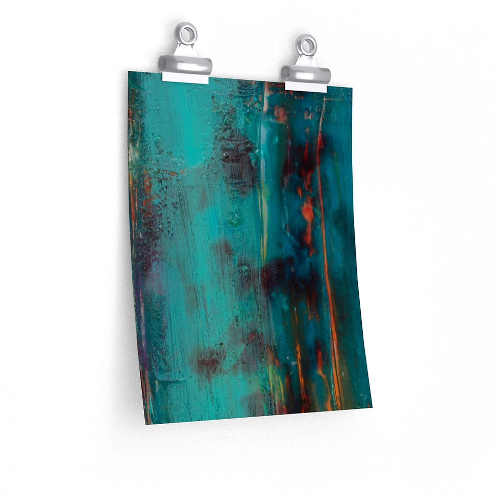 Thumbnail: Sea Foam Blues | Premium Matte Vertical Print