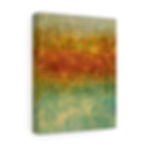 Thumbnail: White, Orange & Teal Color Series | Canvas Gallery Wraps