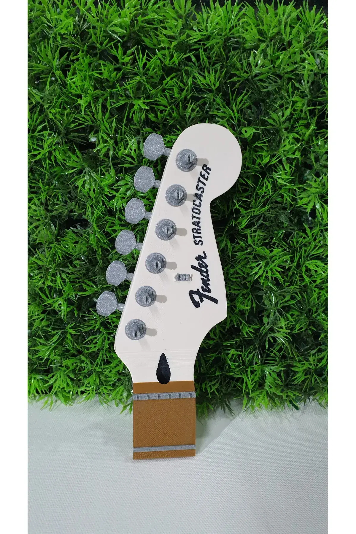 3D Baskı Fender Stratocaster Gitar Sapı duvar anahtarlığı
