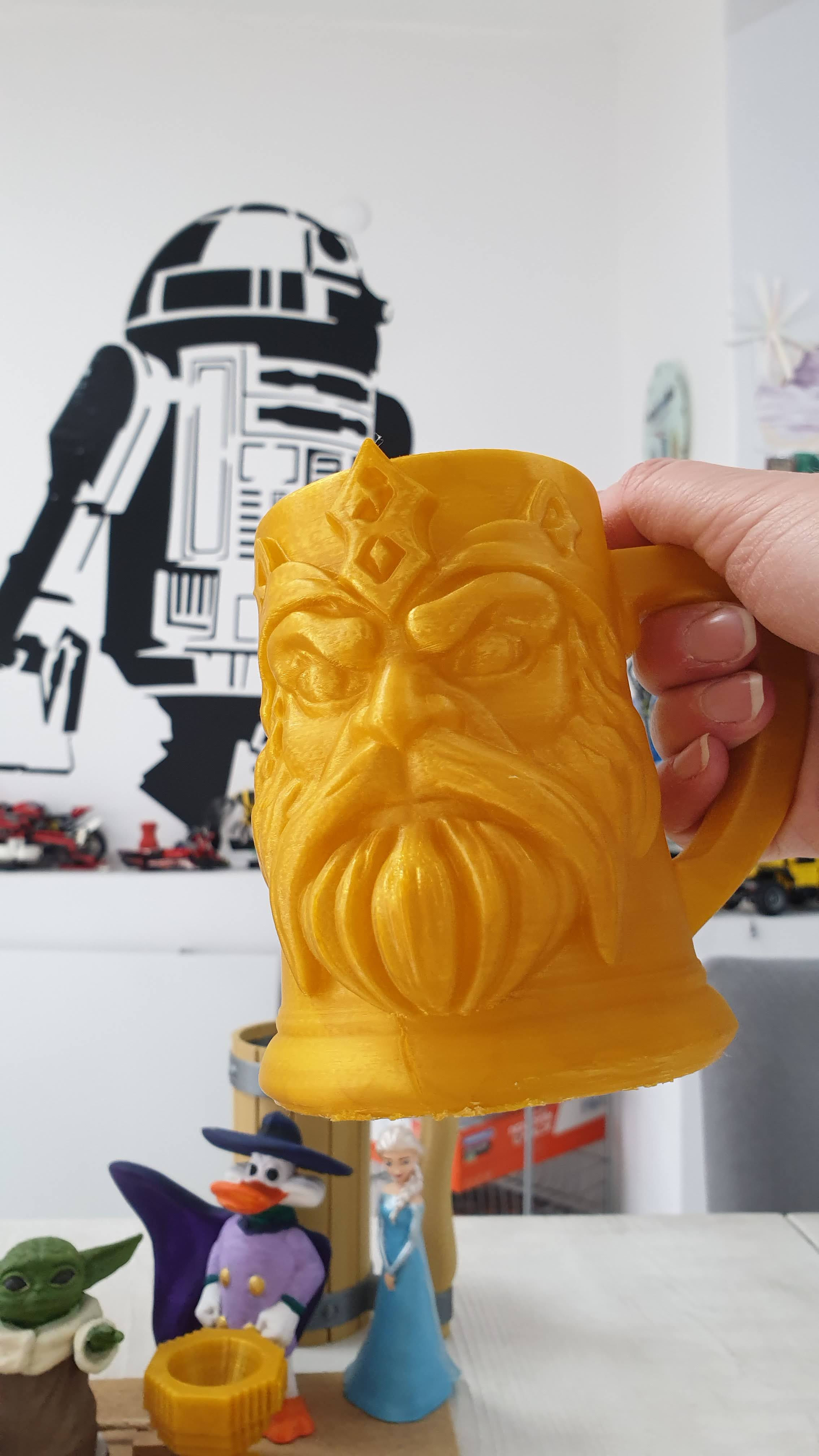 Viking Savaşçı İşlemeli Kupa Bardak