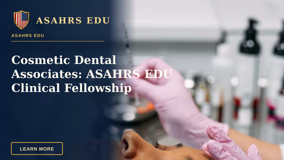 Practice-launch and marketing templates for cosmetic dental associates included with ASAHRS EDU enrollment.