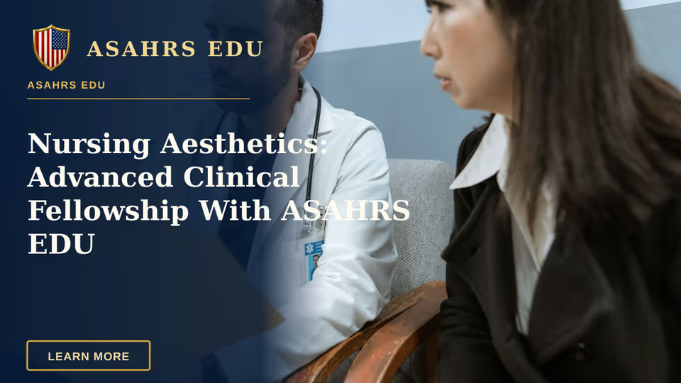 Nursing aesthetics training modules and hands-on device demonstrations with ASAHRS EDU