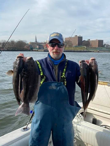 Black Fish "Tautog"  caught by Leona May Fishing Charters