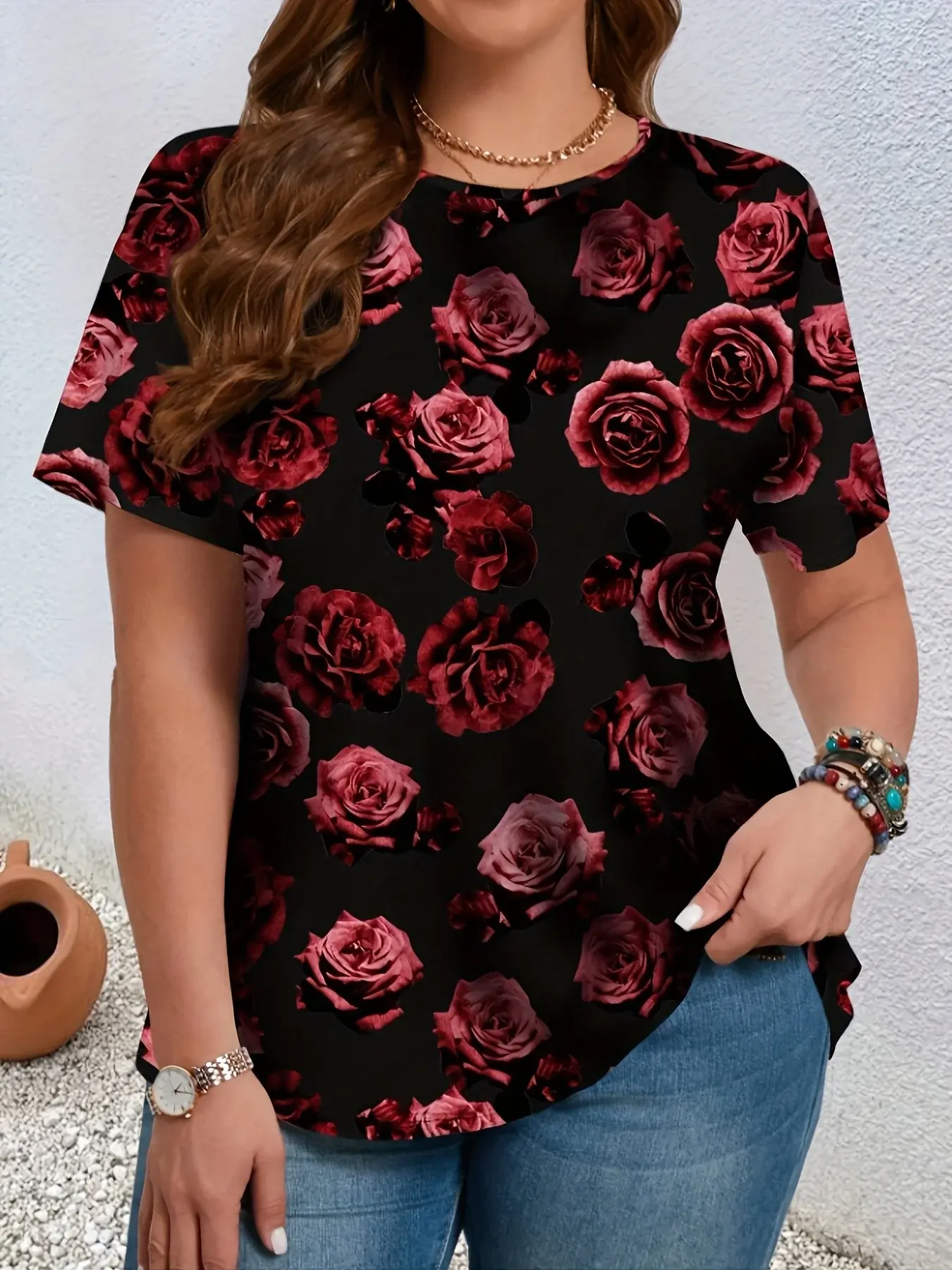 Rosabella Noir Statement Tee