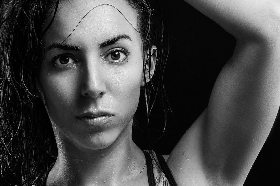 Black and white portrait by cads photography