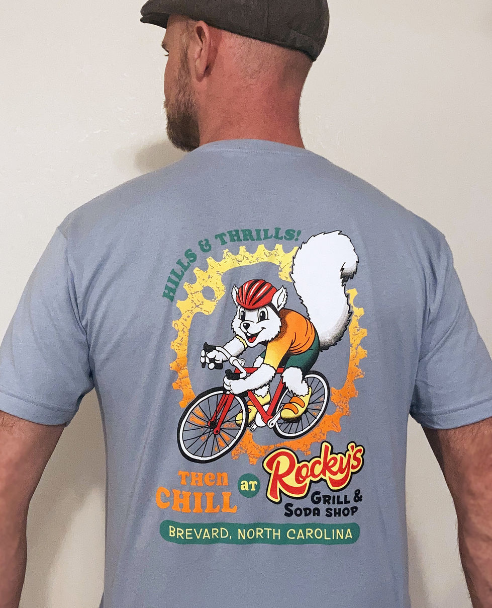 Tshirt_Rockys Grill Mercantile_Rocky road biking_Photo actual object.jpg