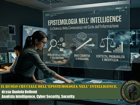 Il ruolo cruciale dell’Epistemologia nell’ Intelligence. (dr.ssa Bellomi Daniela)