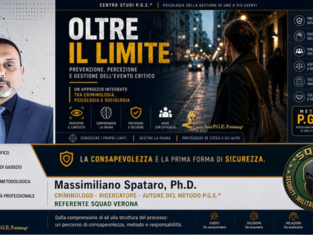 Oltre il limite: la sicurezza comincia prima dell’evento. Massimiliano Spataro, Ph.D.
