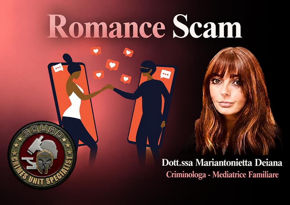 L'illusione dell'amore: anatomia criminologica e sociale del Romance Scam (dott.ssa Mariantonietta Deiana)