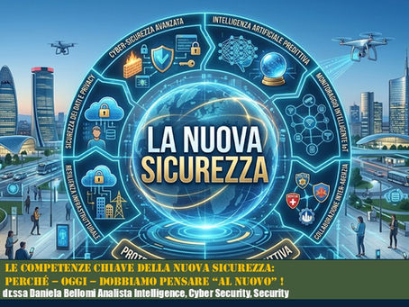 Le Competenze chiave della Nuova Sicurezza: perché – oggi – dobbiamo pensare “al nuovo” ! (dr.ssa Bellomi Daniela)