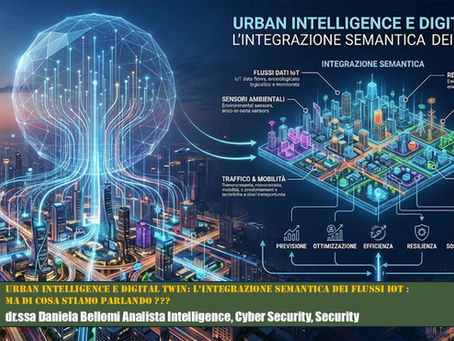 Urban Intelligence e Digital Twin: l’integrazione semantica dei flussi IoT : MA DI COSA STIAMO PARLANDO ??? (dr.ssa Bellomi Daniela)