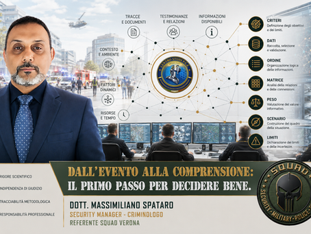 Dall'evento alla comprensione. Il primo passo per decidere bene. (dott. Massimo Spataro)