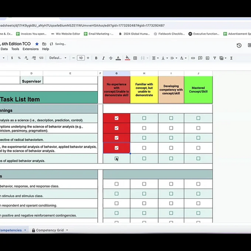 BCBA® TCO 6 Competency Tracker | ABA Resource Center