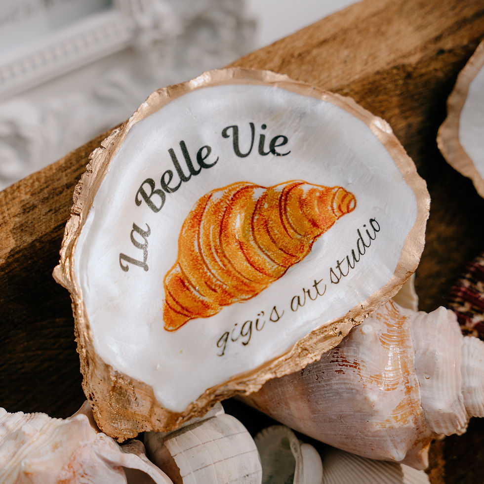 Thumbnail: Custom Oyster Ring Dish, Ornament, Place Card