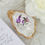 Thumbnail: Hummingbird with purple flowers - Oyster Ring Dish, Ornament, Place Card