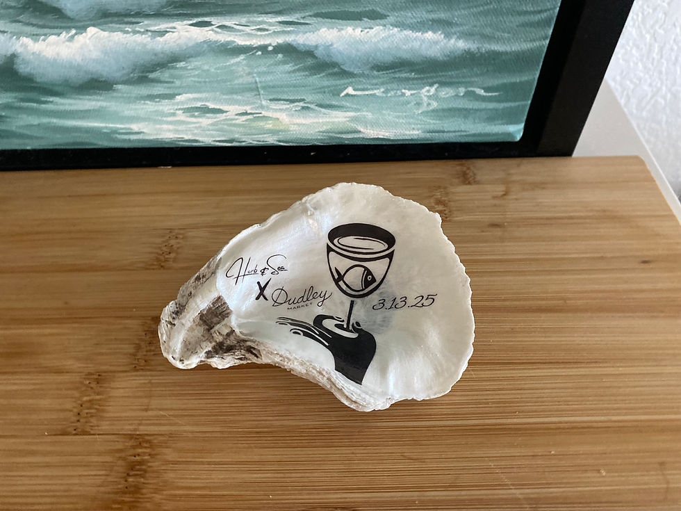 Thumbnail: Custom Oyster Ring Dish, Ornament, Place Card