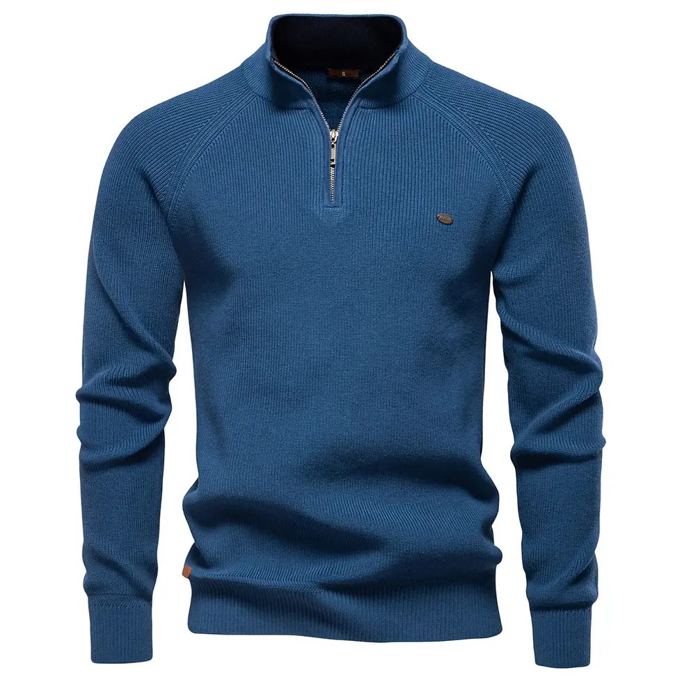 Thumbnail: 2023 New Autumn Cotton Zipper Cardigans for Men Fashion Casual Social Men