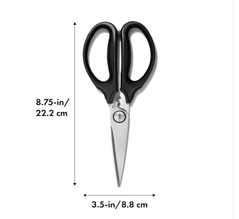 Thumbnail: OXO Good Grips Kitchen Scissors, Silver, Black