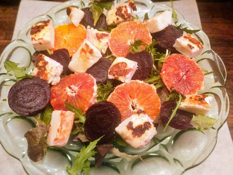 Vibrant Beetroot Blood Orange and Halloumi Salad Recipe to Brighten Your Plate