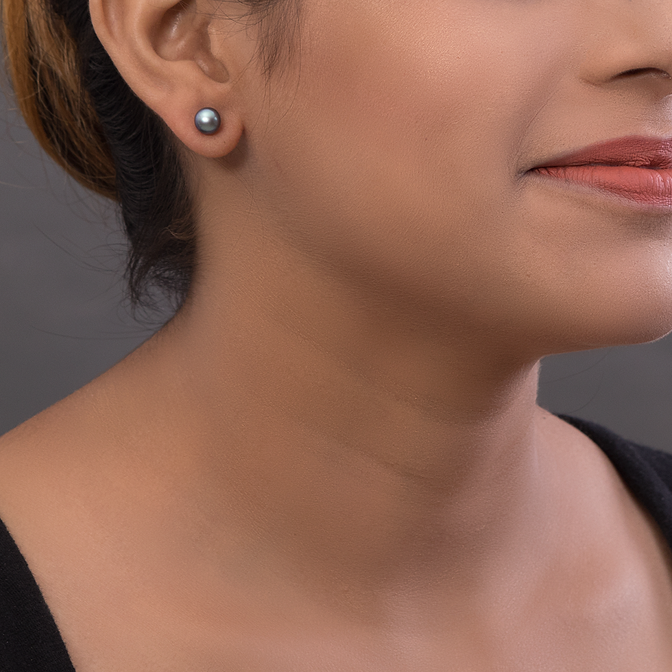Thumbnail: 6-7MM Pearl Stud Earrings