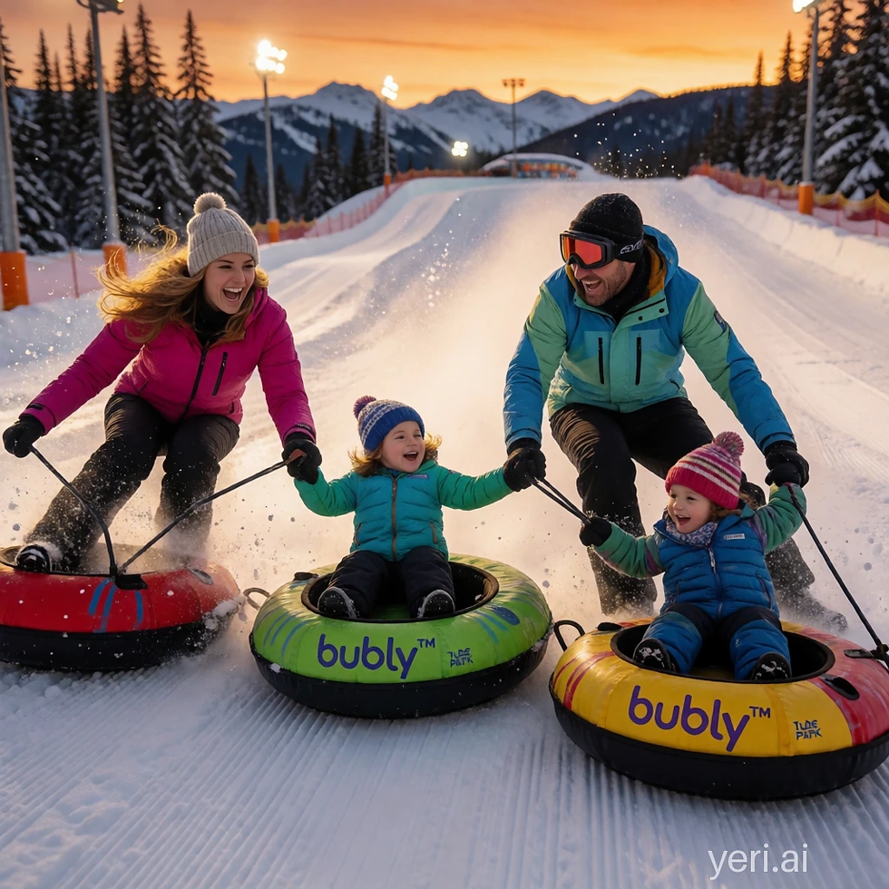 Are we having fun yet? Tubing at Bubly Tube Park Whistler
