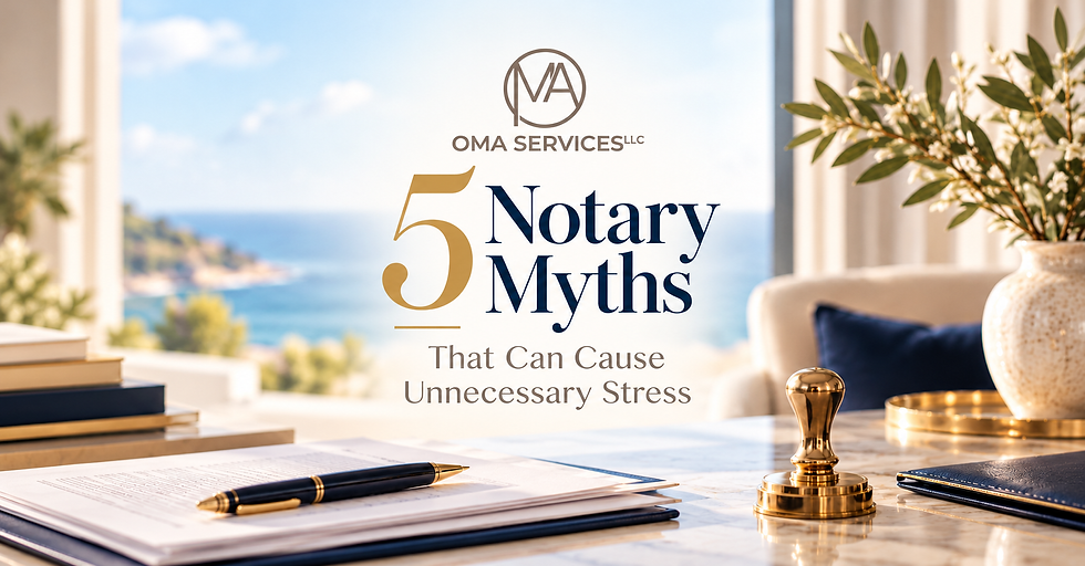 5 Notary Myths That Can Cause Unnecessary Stress