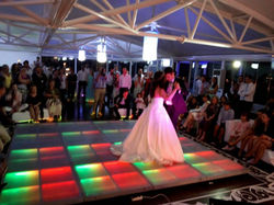 Pista de dança Led em casamento