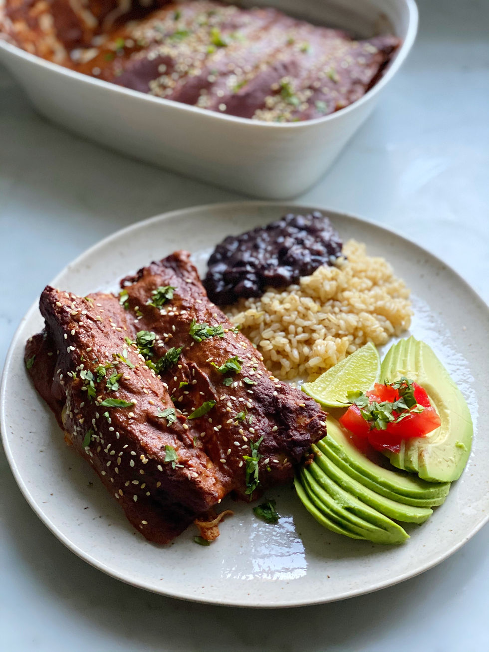 Chicken Mole Enchiladas