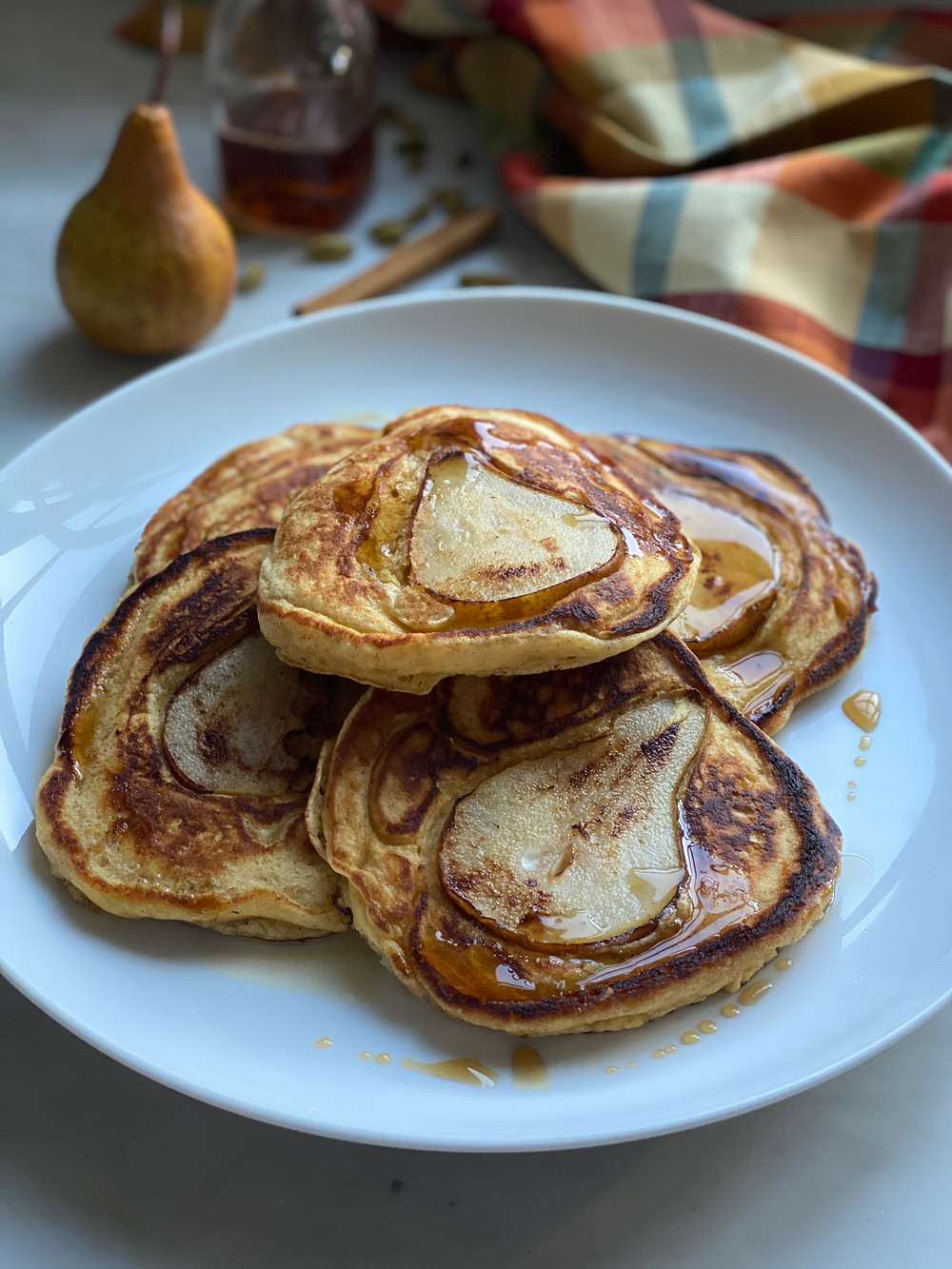 Spiced Pear Pancakes