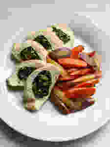 Kale & Goat Cheese Stuffed Chicken Breasts