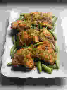 Pan-Seared Chicken Thighs with Pickled Ramps