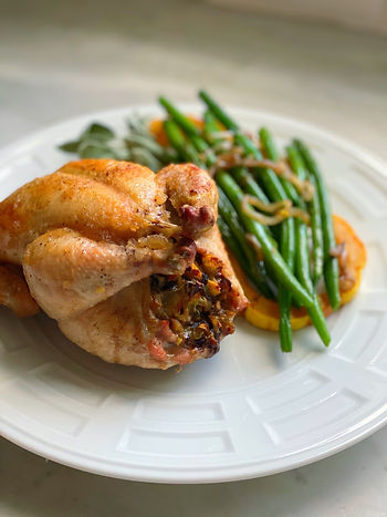 Cornish Hens with Chestnut Stuffing 